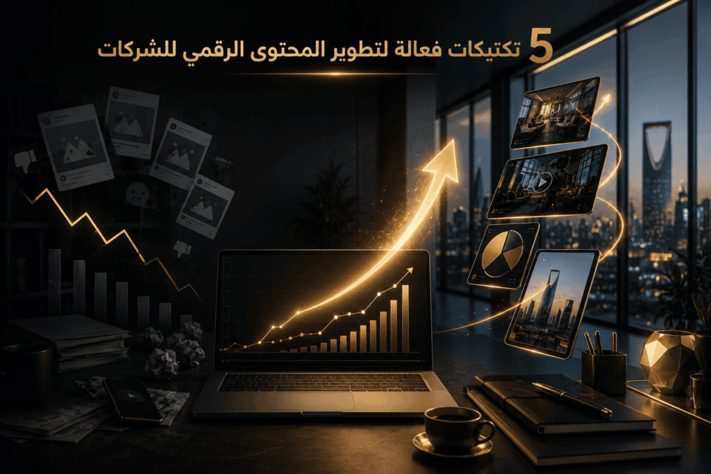 تطوير المحتوى الرقمي للشركات : 5 تكتيكات لإنقاذ حساباتك من الركود والتكرار 3 تطوير المحتوى الرقمي للشركات : 5 تكتيكات لإنقاذ حساباتك من الركود والتكرار